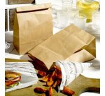 Sac en papier à fond plat, 295 x 190 x 120 mm