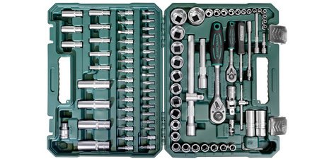 BRÜDER MANNESMANN Jeu de douilles 1/4' + 1/2', 94 pièces