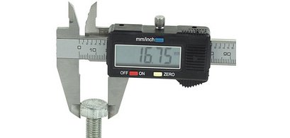 BRÜDER MANNESMANN Pied à coulisse numérique, en aluminium