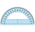 Rapporteur 180 degrés, 120 mm, incassable