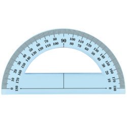 Rapporteur 180 degrés, 120 mm, incassable