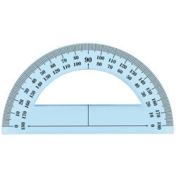 Rapporteur 180 degrés, 120 mm, incassable