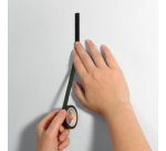 Ruban de masquage, sur rouleau, noir