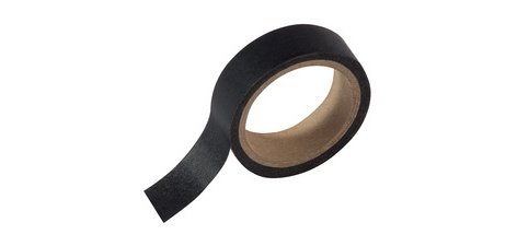 Ruban de masquage, sur rouleau, noir