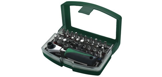 BRÜDER MANNESMANN Jeu d'embouts 32 pièces, mallette plastique