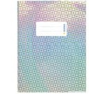 Protège-cahier 'Glamour', A5, film brillant, argent