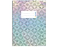 Protège-cahier 'Glamour', A5, film brillant, argent