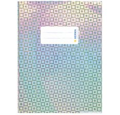 Protège-cahier 'Glamour', A5, film brillant, argent