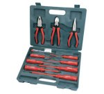 BRÜDER MANNESMANN Kit de tournevis & pinces VDE, 11 pièces