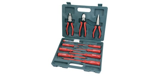 BRÜDER MANNESMANN Kit de tournevis & pinces VDE, 11 pièces