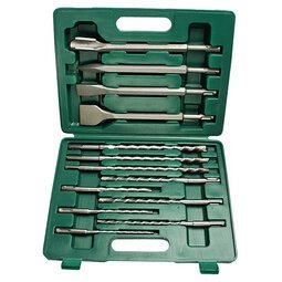 BRÜDER MANNESMANN Kit de forets & burins SDS PLUS, 13 pièces