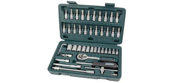 BRÜDER MANNESMANN Jeu de douilles 1/4', 46 pièces