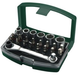 BRÜDER MANNESMANN Jeu d'embouts & de douilles, 24 pièces