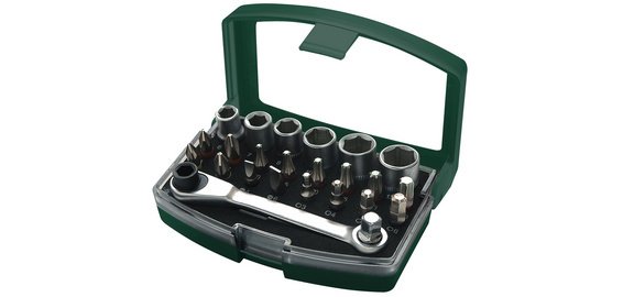 BRÜDER MANNESMANN Jeu d'embouts & de douilles, 24 pièces