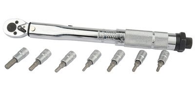 BRÜDER MANNESMANN Kit de clé dynamométrique 1/4', 8 pièces