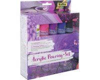 Kit de peinture acrylique pour pouring 'INTENSE', 5+1
