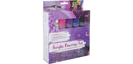 Kit de peinture acrylique pour pouring 'INTENSE', 5+1