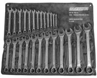 Jeu de clés plates, 25 pièces, 7-32 mm