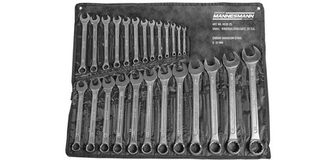 Jeu de clés plates, 25 pièces, 7-32 mm