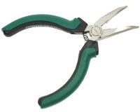 BRÜDER MANNESMANN Pince à bec pointu 'Elektronik', coudée