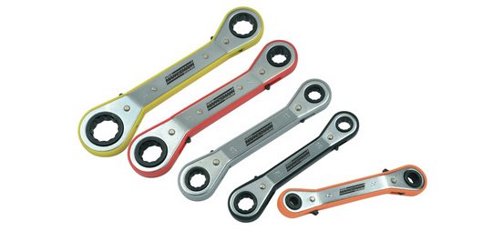 Kit de clé polygonale à cliquet, 5 pièces