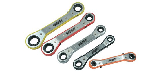 Kit de clé polygonale à cliquet, 5 pièces