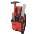 Sac avec kit d'outils 7 pièces, noir/rouge