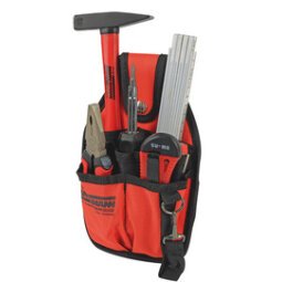 Sac avec kit d'outils 7 pièces, noir/rouge