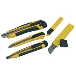 Cutters, zwart/geel, 3 stuks