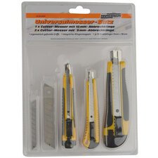 Kit de cutters, 3 pièces, noir / jaune