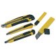 Kit de cutters, 3 pièces, noir / jaune