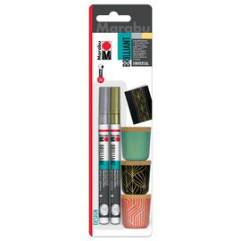 Lakmarker 'Brilliant Painter Basic' - blister van 2 stuks