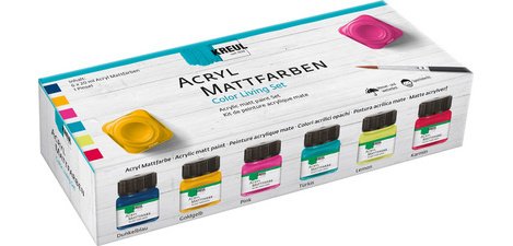 Peinture acrylique mate, kit Color Living