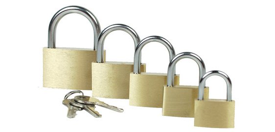 Hangslot met korte beugel