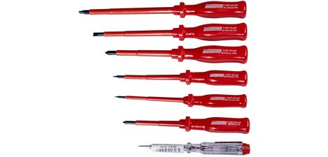 BRÜDER MANNESMANN VDE-Schraubendreher-Set, 7-teilig