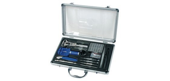 Kit d'outils d'horloger, mallette en alu