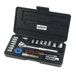 Jeu de douilles 1/4' + 3/8', 20 pièces