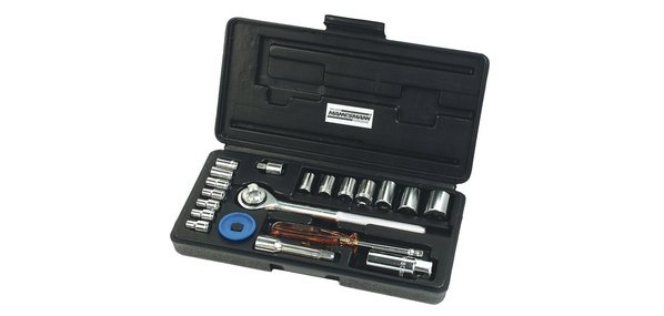 Jeu de douilles 1/4' + 3/8', 20 pièces