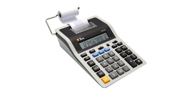 Calculatrice imprimante 120 PD, gris / noir