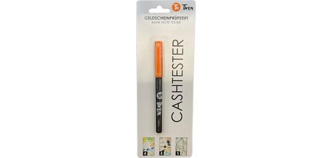 Pen for detecting counterfeit bills, color: yellow / black