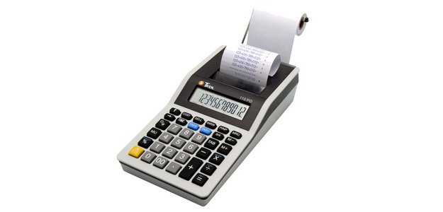 Druckrechner 110 PD, grau / schwarz
