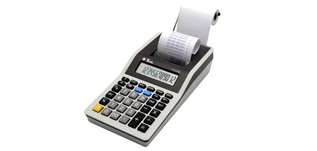 Calculatrice imprimante 110 PD, gris / noir