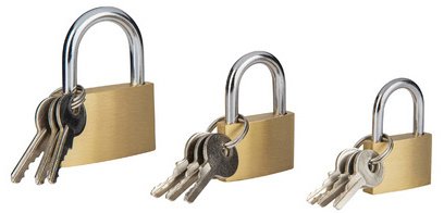 Jeu de cadenas, 3 pièces, anse courte