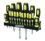 Jeu de tournevis 18 pièces, support mural