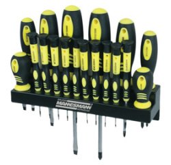 Jeu de tournevis 18 pièces, support mural