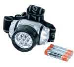 Lampe frontale LED, pivotante, à 7 LED