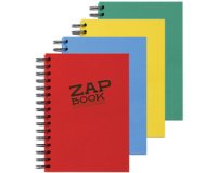 Zap book, spiralgebundenes skizzenbuch a4, 160 blatt 80g - gemischte sortierung