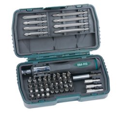 BRÜDER MANNESMANN Kit d'embouts, 53 pièces, boîte plastique