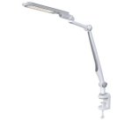 Lampe de bureau à LED Multiflex, pince & socle, argent