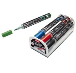 Whiteboardmarker Maxiflo Flex-Feel, set van 4 markers